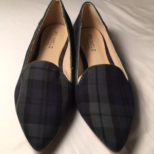 Pringles Black Watch plaid flats